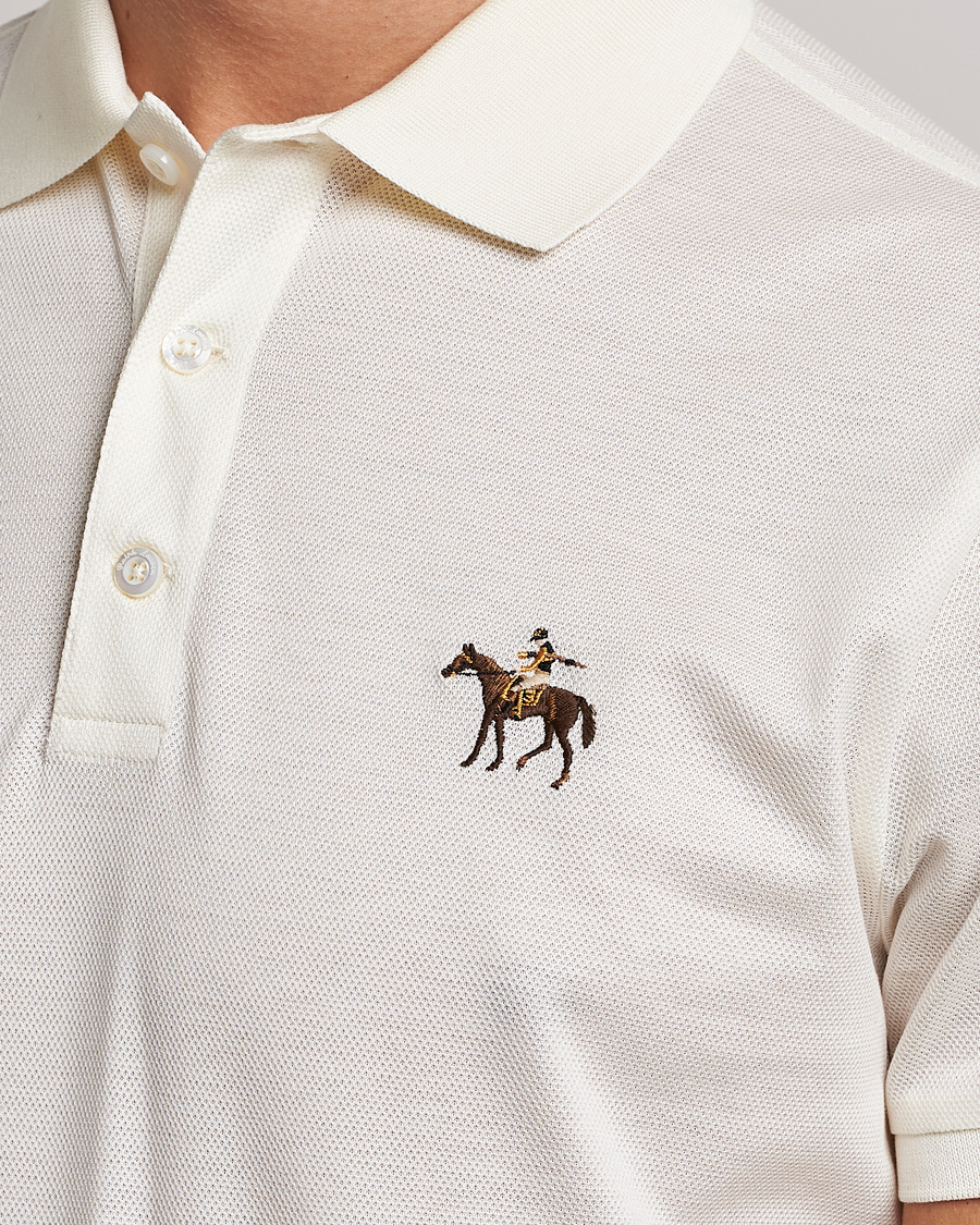 Herre | Polotrøjer | Ralph Lauren Purple Label | Mercerized Cotton Polo Classic Cream