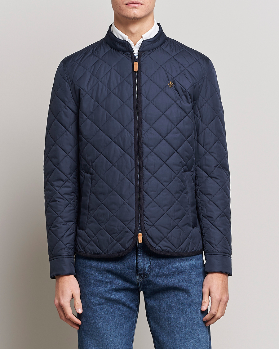 Herre |  | Morris | Teddy Quilted Jacket Old Blue