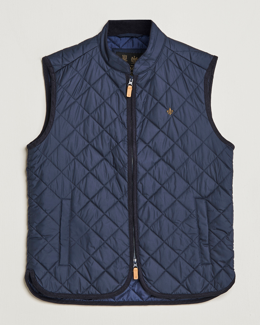Herre | Morris Teddy Quilted Vest Old Blue | Morris | Teddy Quilted Vest Old Blue