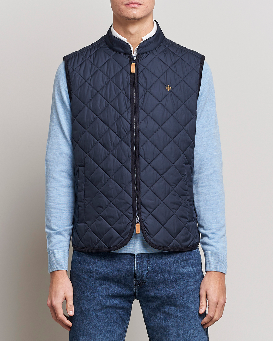 Herre | Morris Jakker | Morris | Teddy Quilted Vest Old Blue