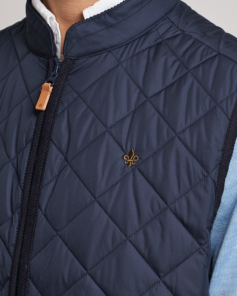 Herre | Morris Teddy Quilted Vest Old Blue | Morris | Teddy Quilted Vest Old Blue