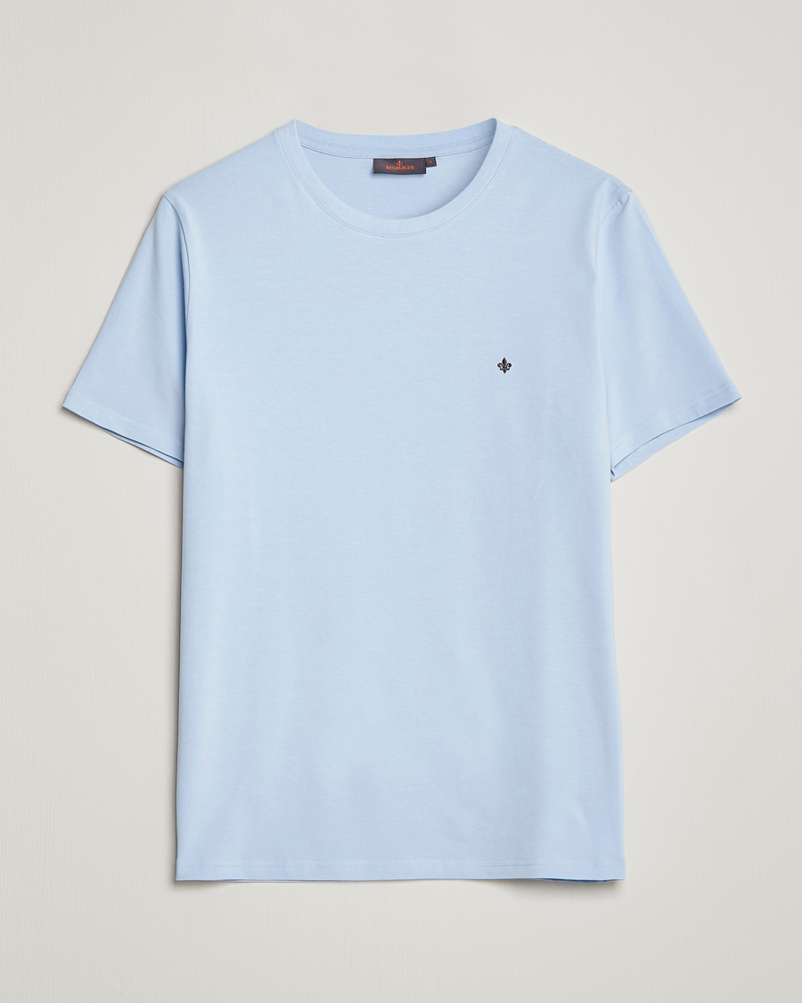 Herre | T-Shirts | Morris | James Crew Neck T-shirt Light Blue