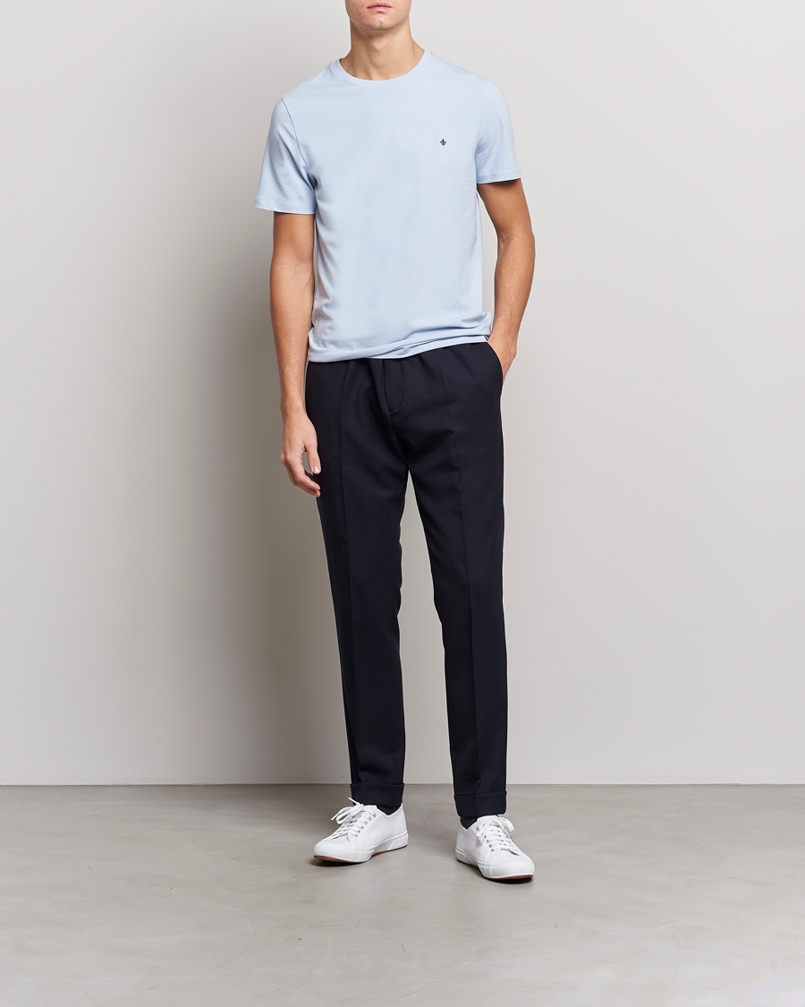 Herre | T-Shirts | Morris | James Crew Neck T-shirt Light Blue
