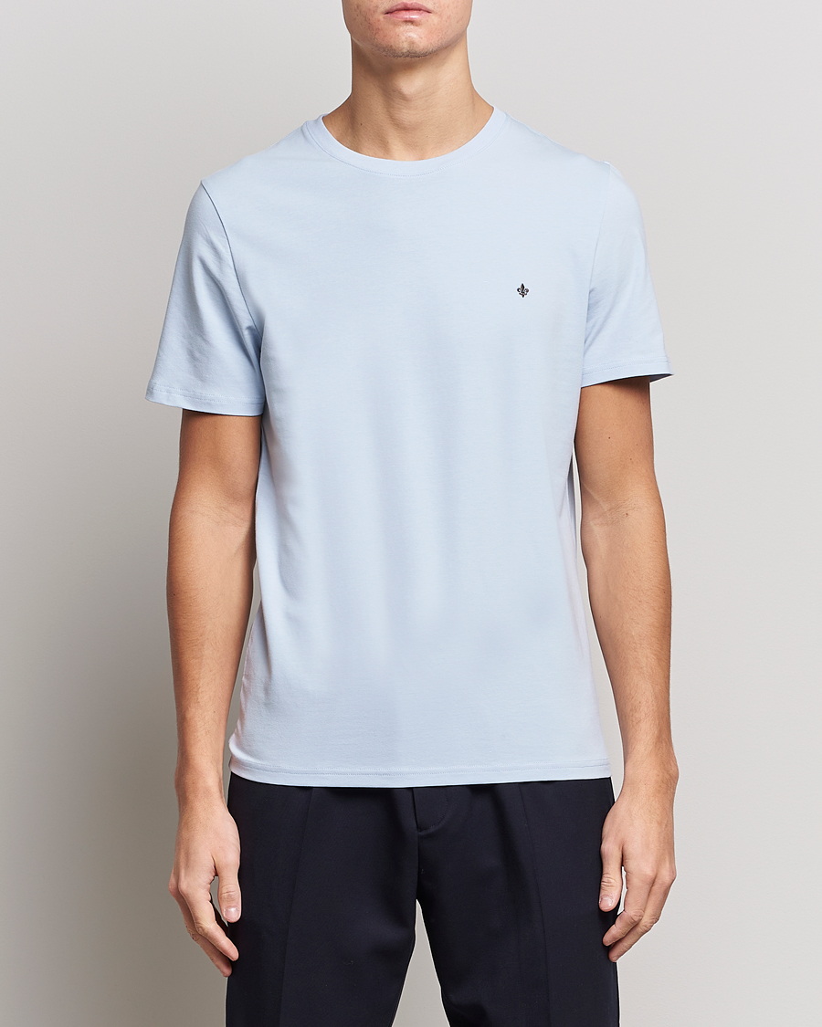 Herre | T-Shirts | Morris | James Crew Neck T-shirt Light Blue
