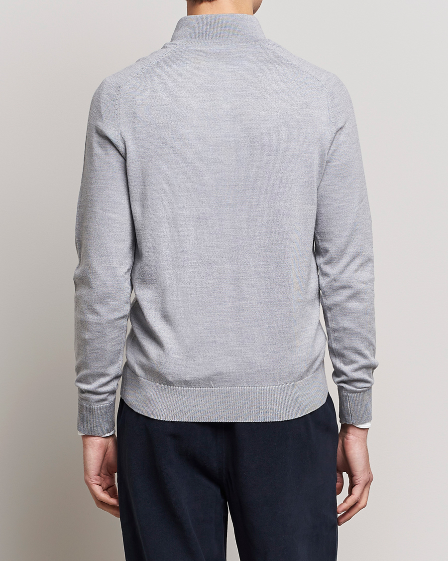 Herre | Trøjer | Morris | John Merino Half Zip Grey