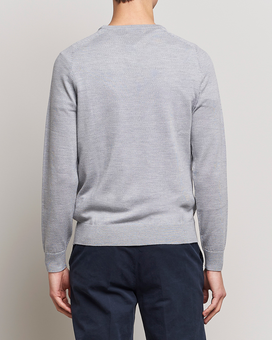 Herre | Trøjer | Morris | Merino Crew Neck Pullover Grey