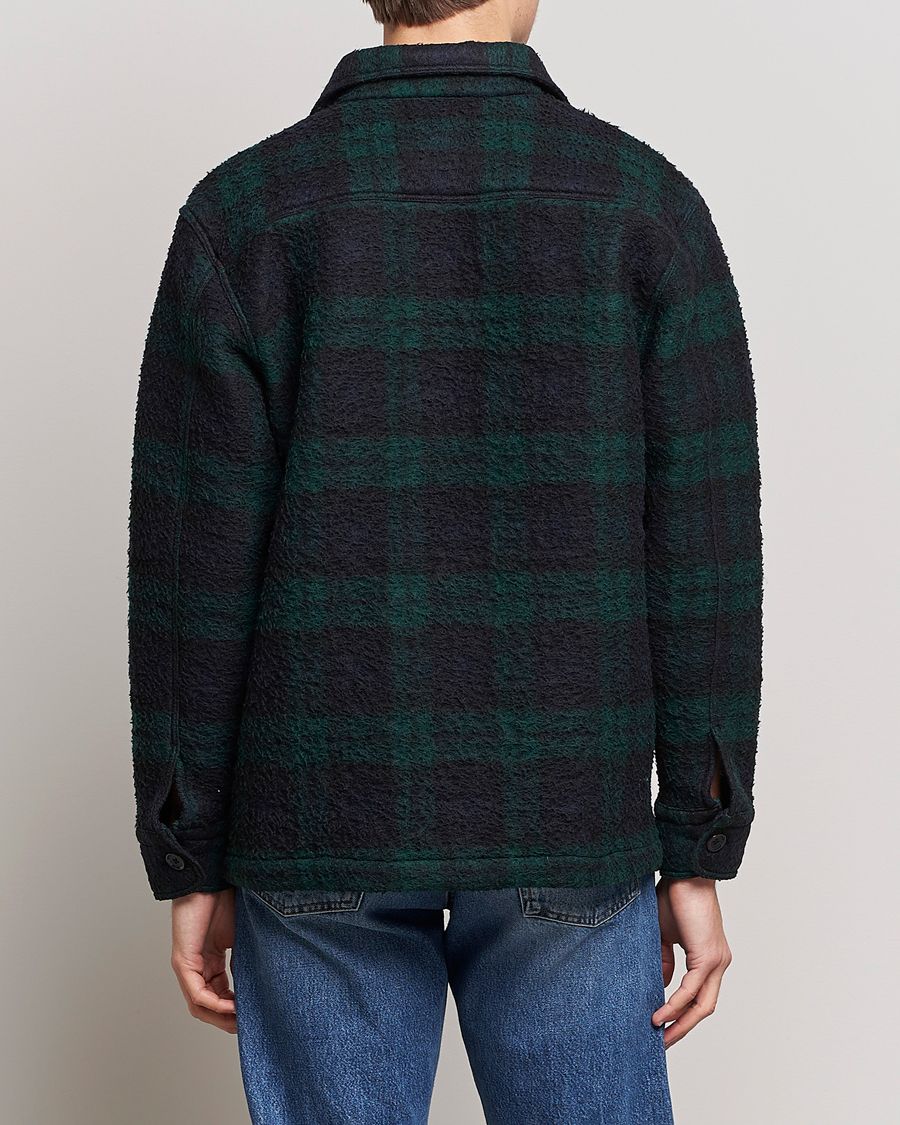 Herre | Jakker | NN07 | Soren Blackwatch Checked Jacket Navy/Green