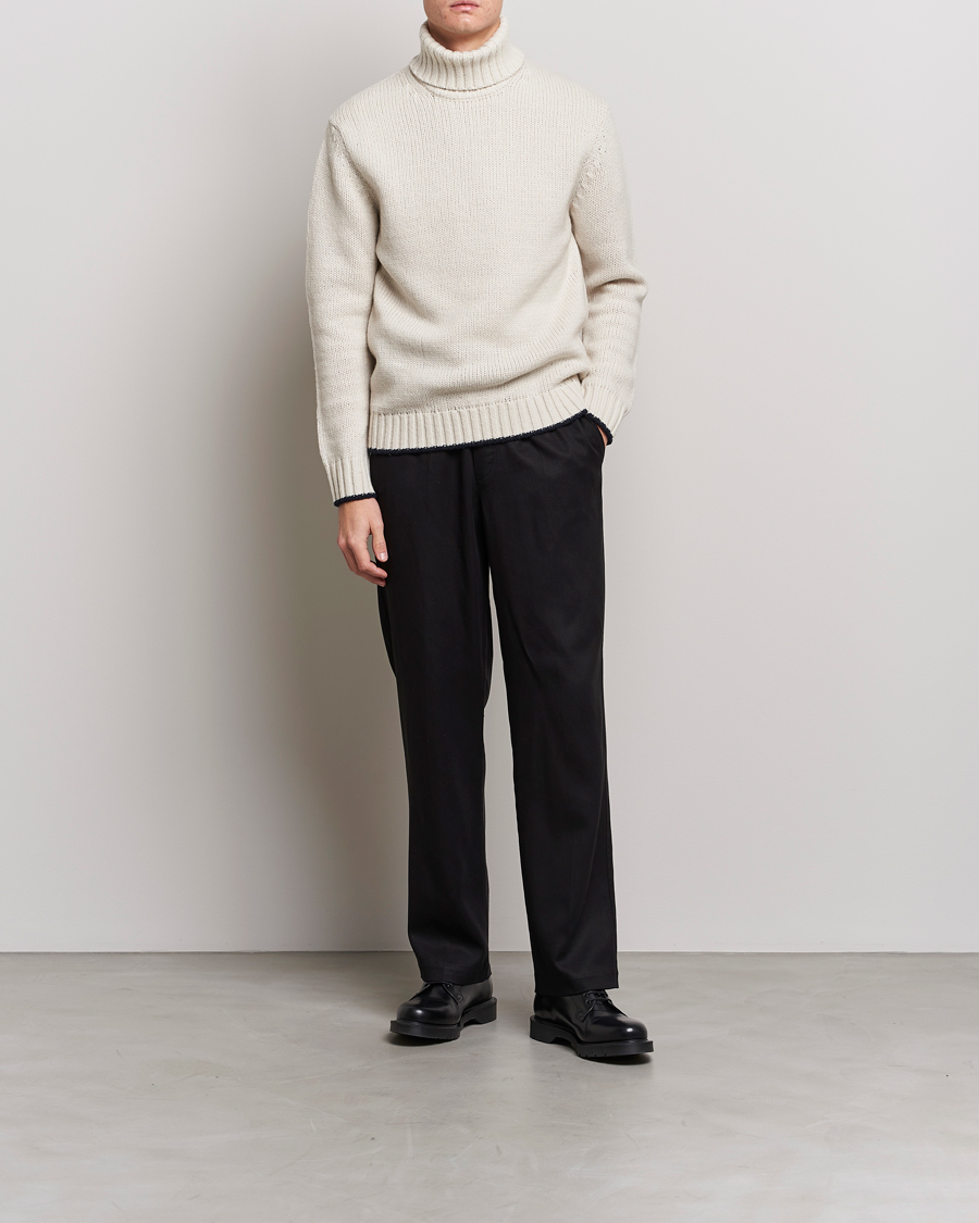 Herre | Trøjer | NN07 | Bert Knitted Rollneck Ecru
