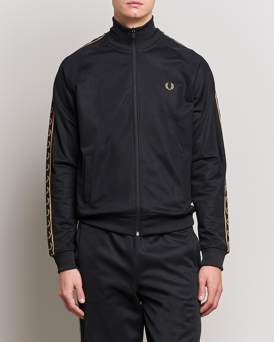 Herre | Trøjer | Fred Perry | Taped Track Jacket Black