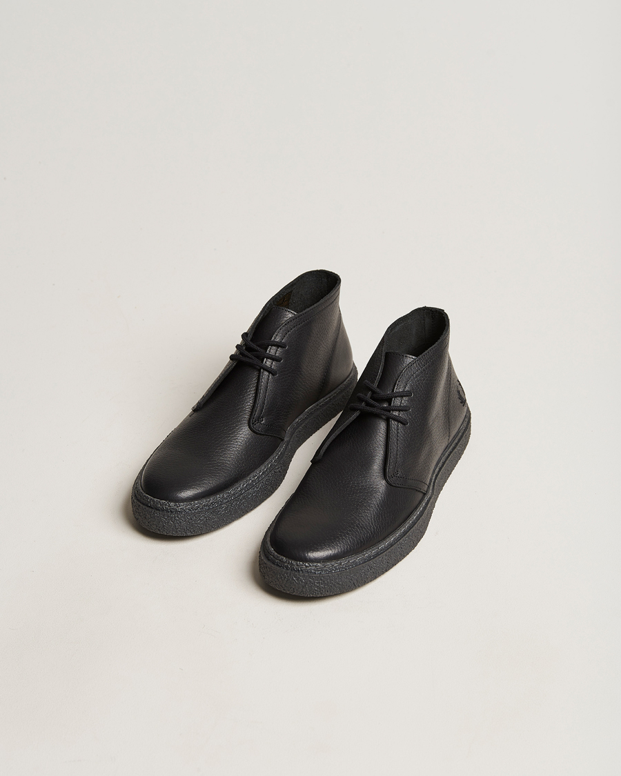 Herre | Sorte støvler | Fred Perry | Hawley Leather Boot Black