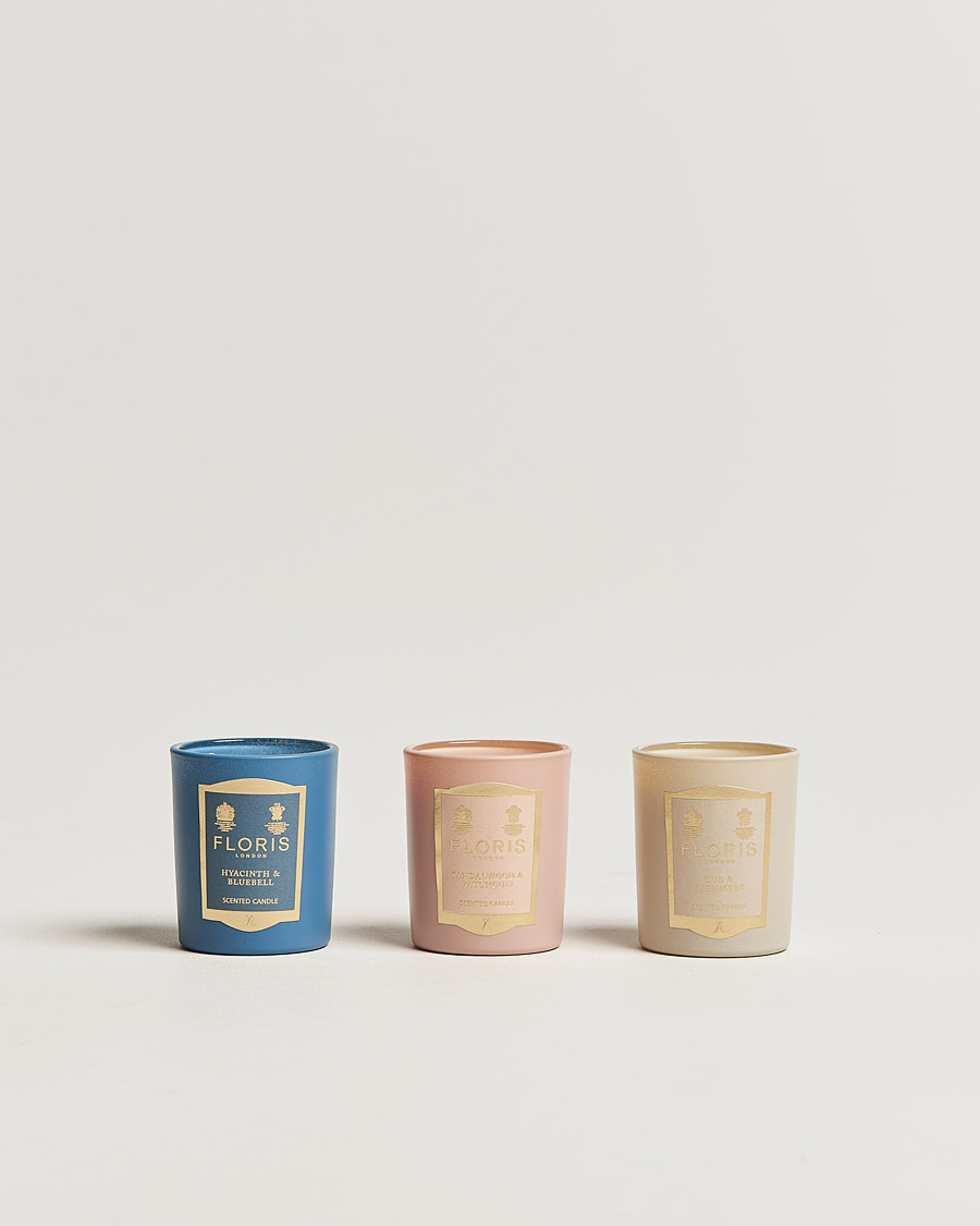 Herre | Floris London Mini Candle Collection 3x70g | Floris London | Mini Candle Collection 3x70g