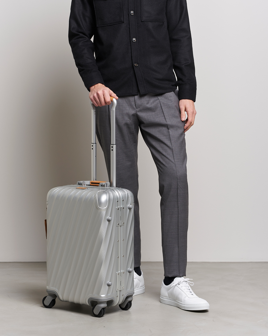 Herre |  | TUMI | International Carry-on Aluminum Trolley Texture Silver