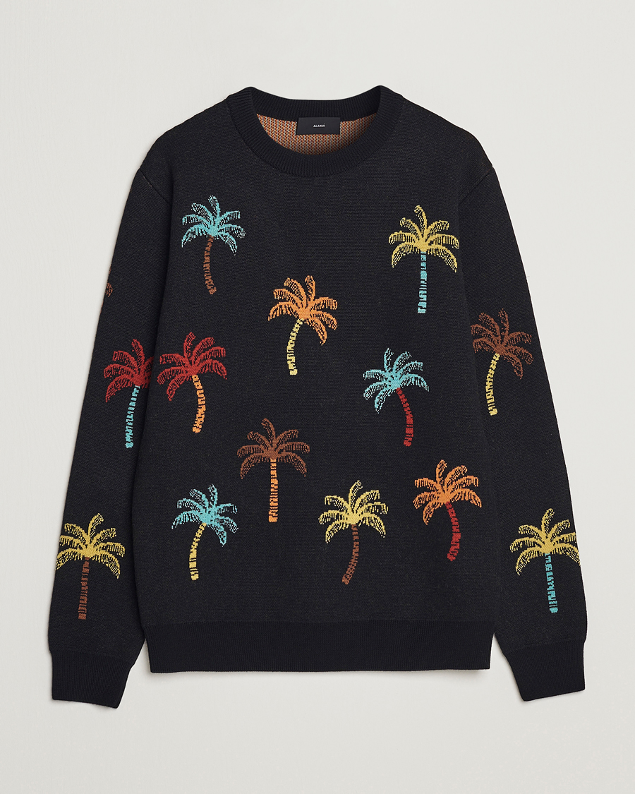 Herre | Trøjer | Alanui | Palm Tree Jacquard Sweater Black