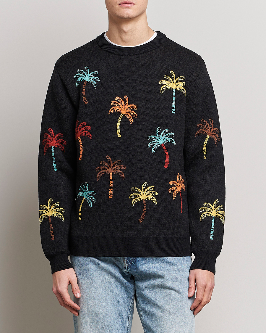 Herre | Trøjer | Alanui | Palm Tree Jacquard Sweater Black