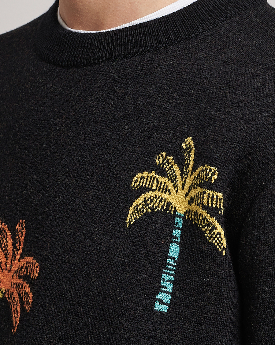 Herre | Trøjer | Alanui | Palm Tree Jacquard Sweater Black