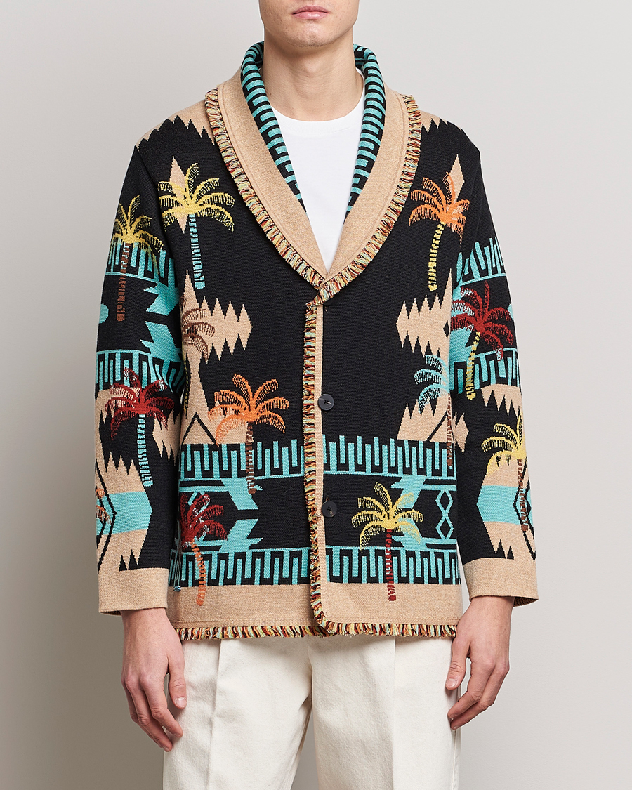 Herre | Luxury Brands | Alanui | Palm Tree Jacquard Cardigan Multicolor