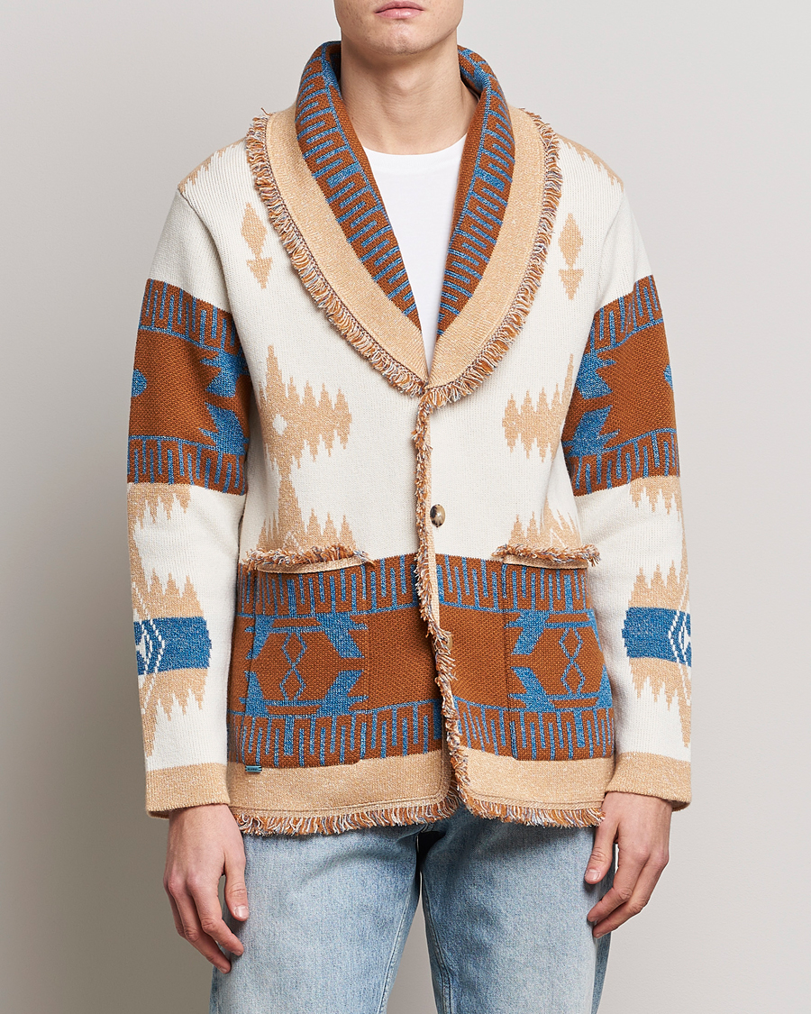 Herre | Trøjer | Alanui | Icon Cashmere Jacquard Cardigan Chalk