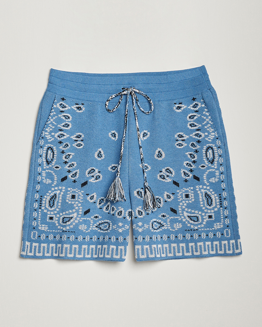 Herre | Shorts | Alanui | Bandana Print Shorts Light Blue