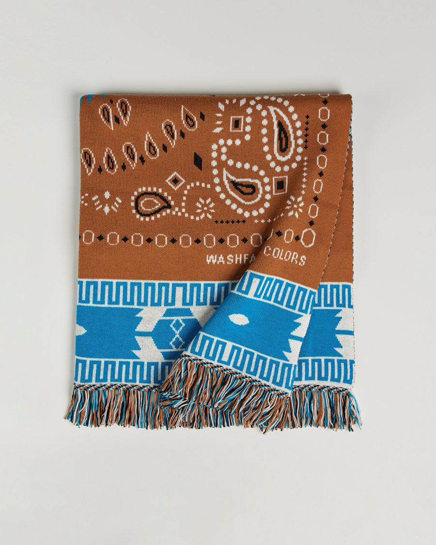 Herre | Alanui Bandana Jacquard Blanket Brown | Alanui | Bandana Jacquard Blanket Brown