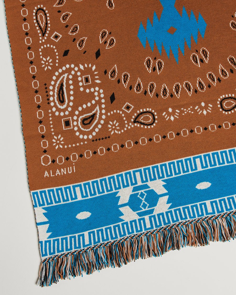 Herre | Alanui Bandana Jacquard Blanket Brown | Alanui | Bandana Jacquard Blanket Brown