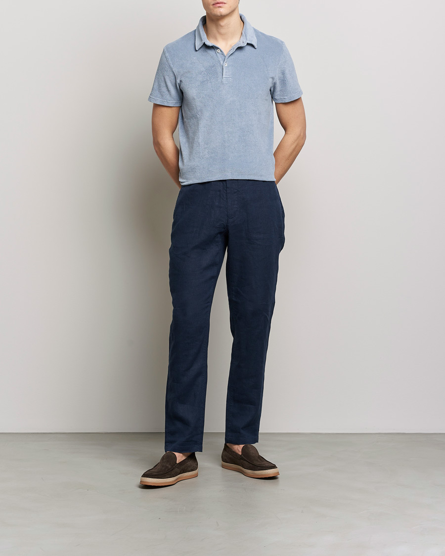 Herre | Polotrøjer | Altea | Short Sleeve Terry Polo Dusty Blue
