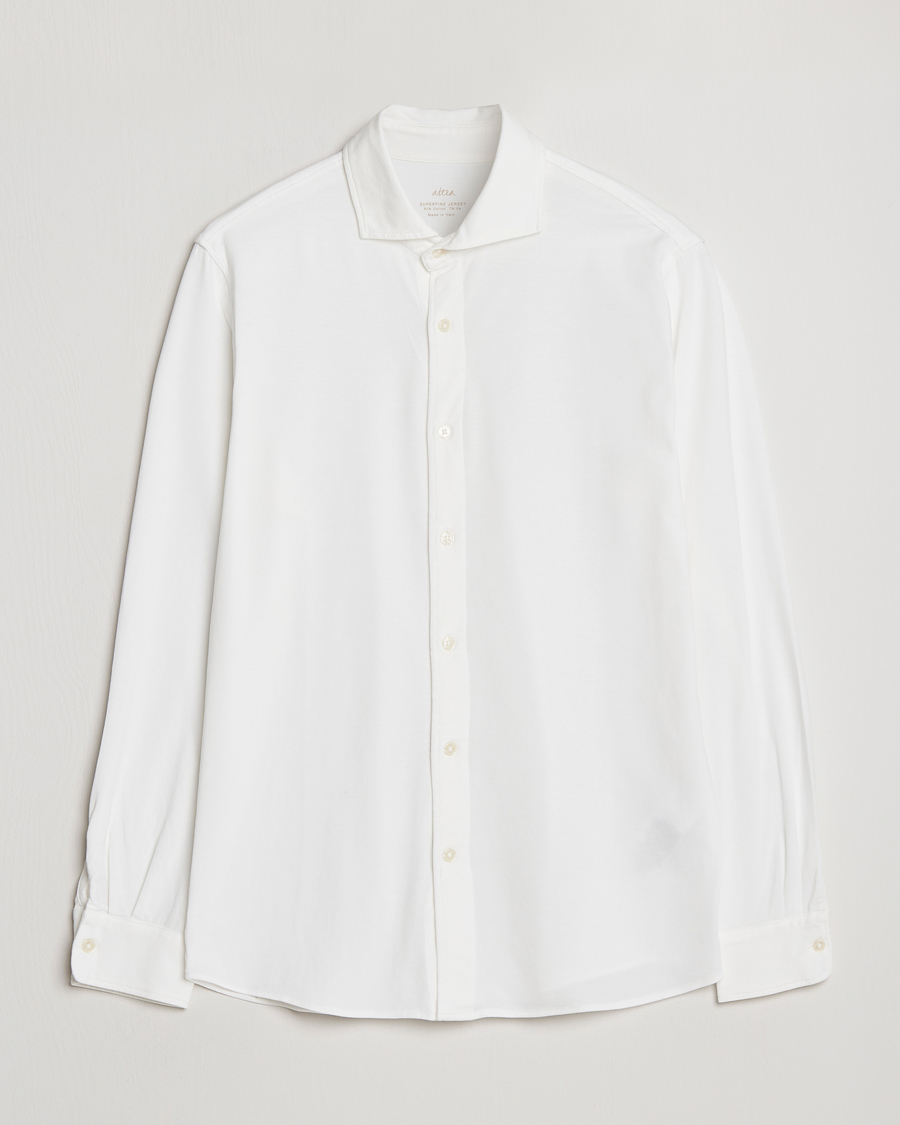 Herre | Skjorter | Altea | Jersey Stretch Shirt White