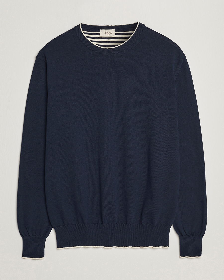 Herre | Trøjer | Altea | Soft Cotton Pullover Navy