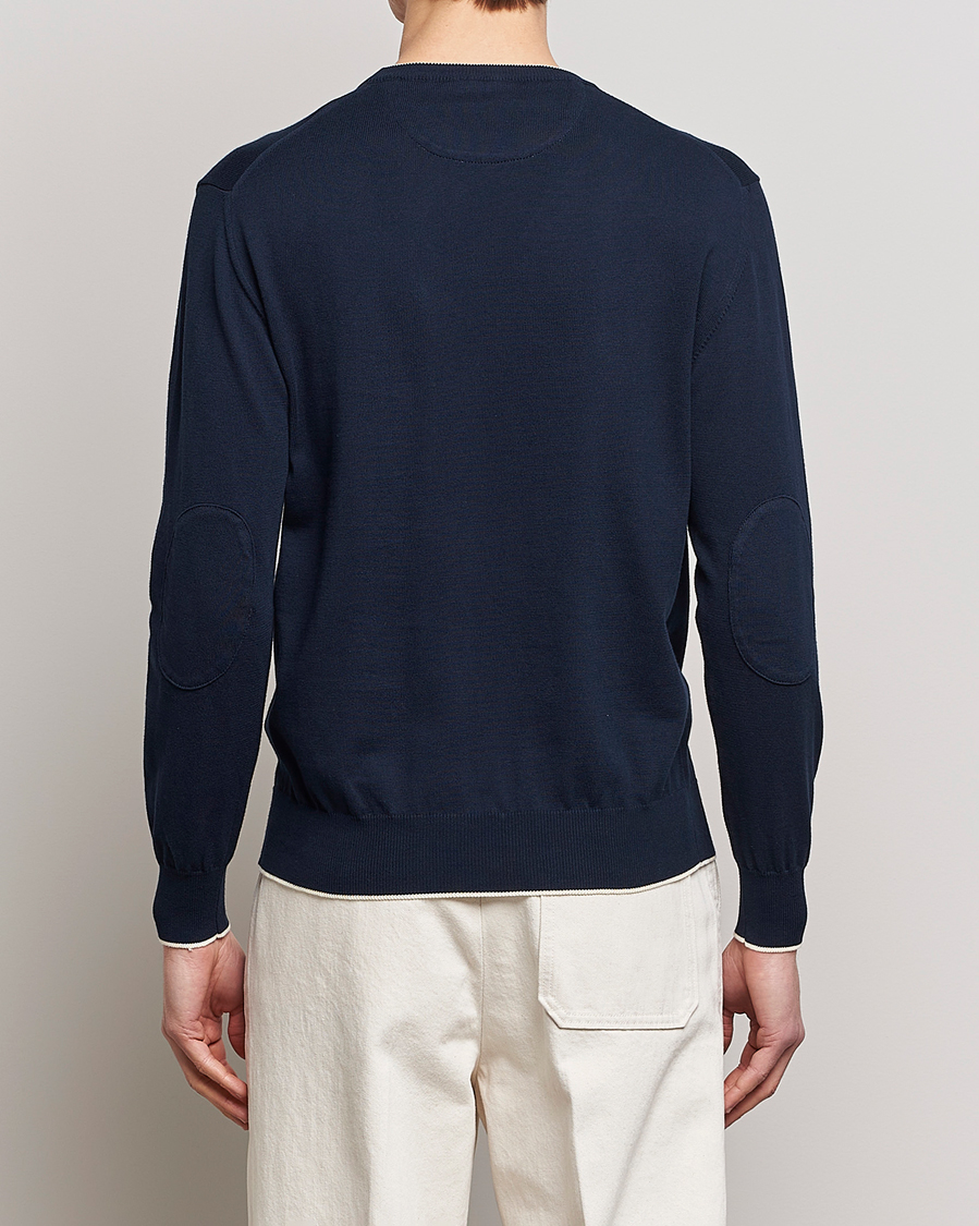 Herre | Trøjer | Altea | Soft Cotton Pullover Navy