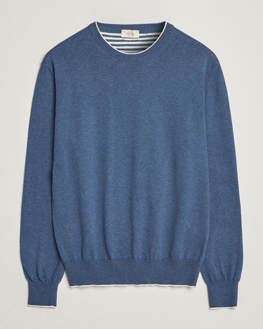 Herre | Trøjer | Altea | Soft Cotton Pullover Blue