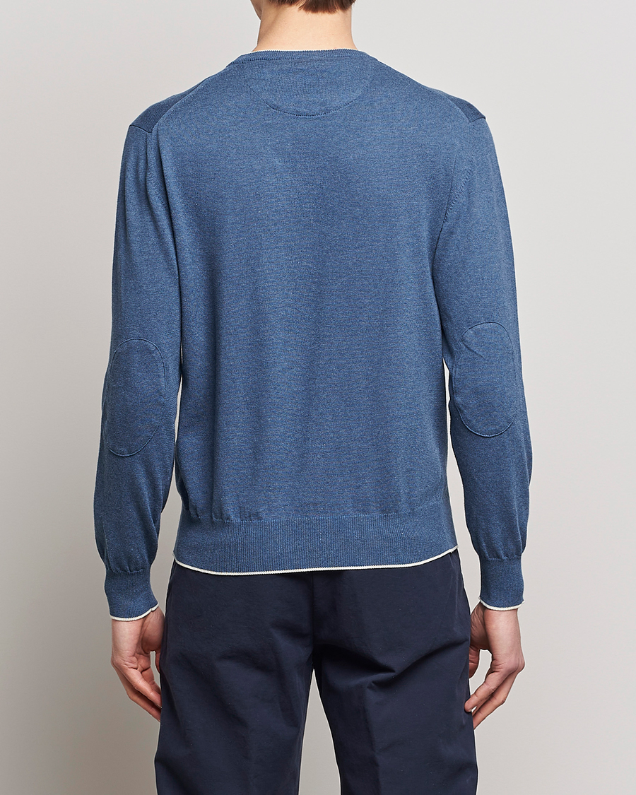 Herre | Trøjer | Altea | Soft Cotton Pullover Blue
