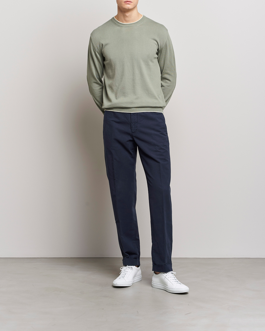 Herre | Trøjer | Altea | Soft Cotton Pullover Sage