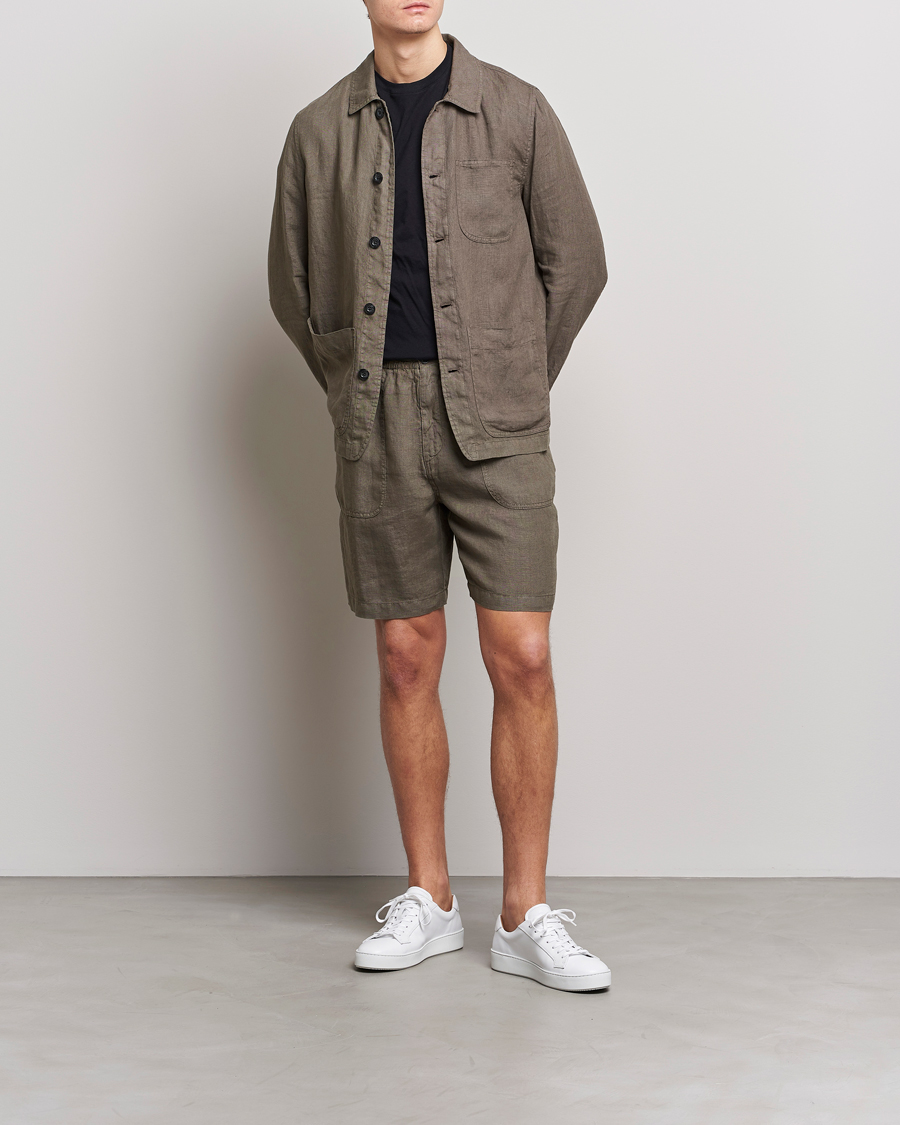 Herre | Shorts | Altea | Linen Shorts Olive