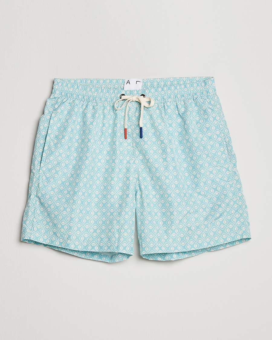 Herre | Badebukser | Altea | Printed Swim Trunks Light Blue