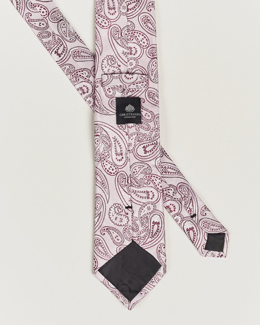 Herre | Amanda Christensen Box Set Silk 8cm Tie With Pocket Square Pink | Amanda Christensen | Box Set Silk 8cm Tie With Pocket Square Pink