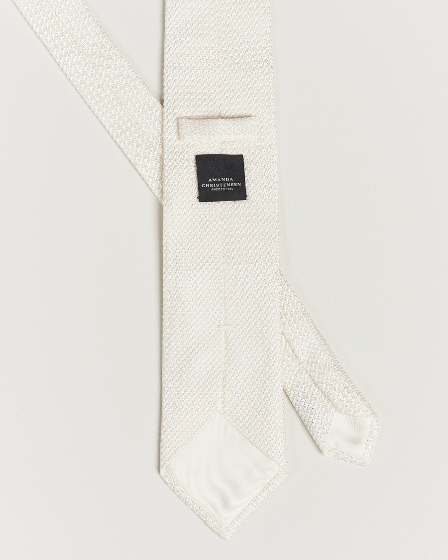 Herre |  |  | Amanda Christensen Silk Grenadine 8 cm Tie White