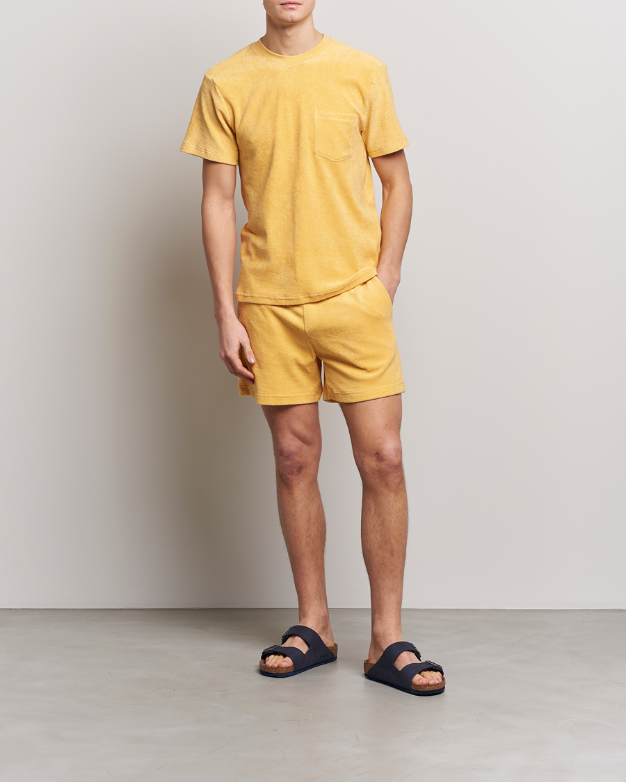 Herre | Shorts | Bread & Boxers | Terry Drawstring Shorts Sahara Sun