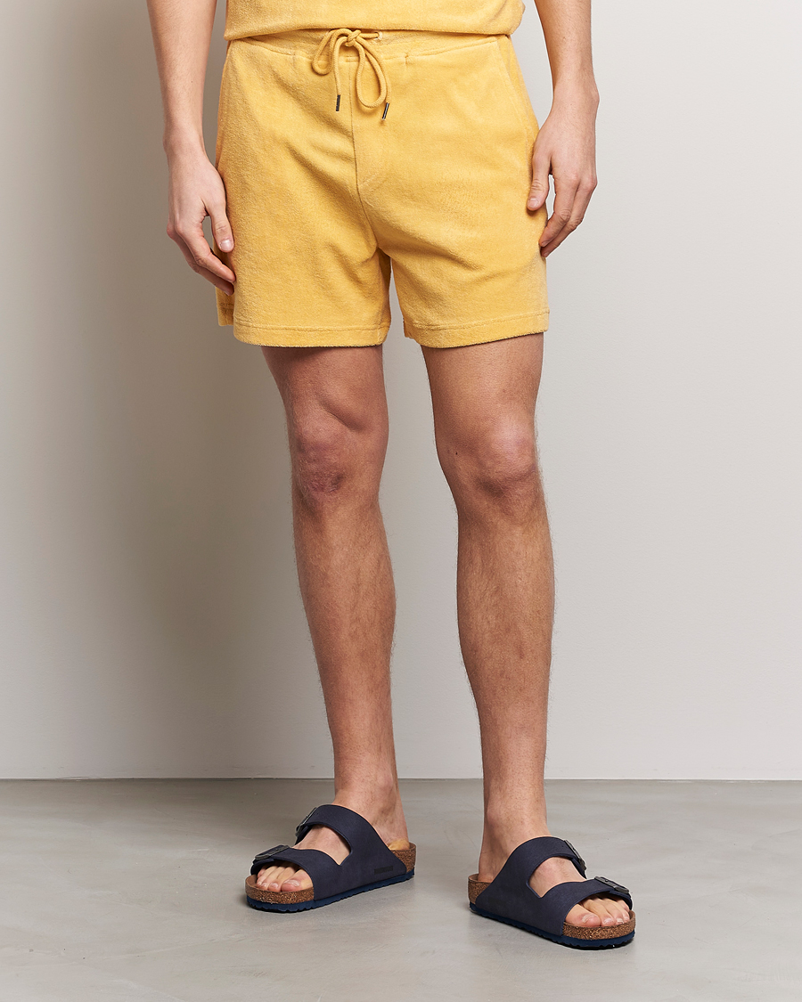 Herre | Shorts | Bread & Boxers | Terry Drawstring Shorts Sahara Sun