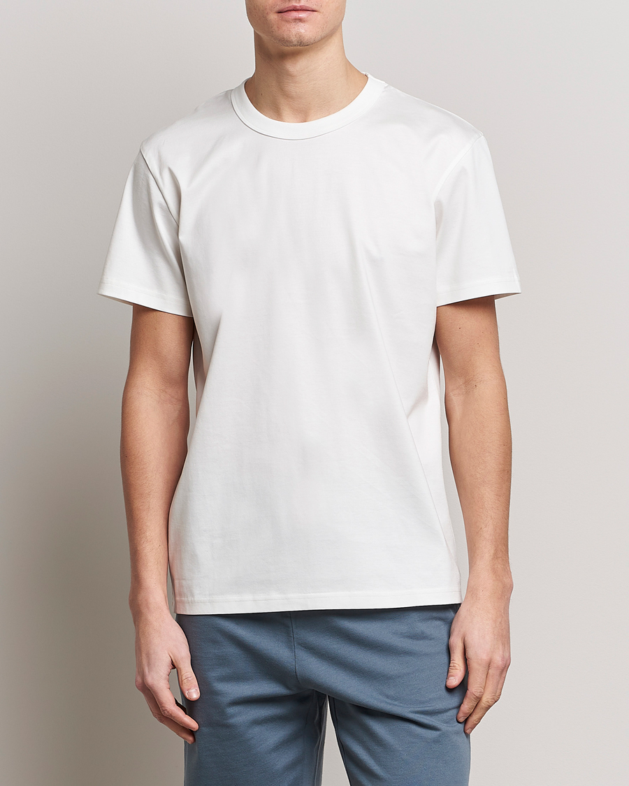 Herre | Kortærmede t-shirts | Bread & Boxers | Pima Cotton Crew Neck T-Shirt Ivory
