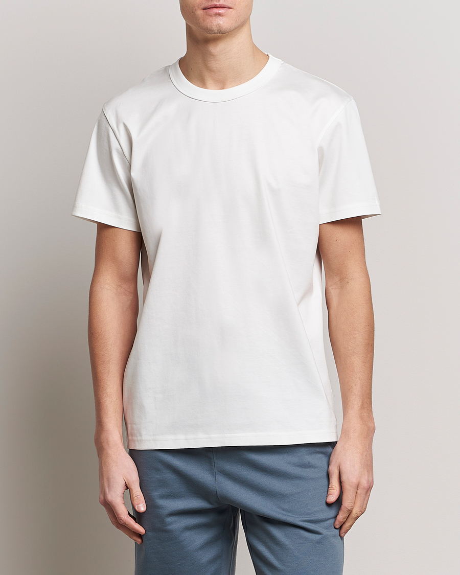 Herre | Snart på lager | Bread & Boxers | Pima Cotton Crew Neck T-Shirt Ivory