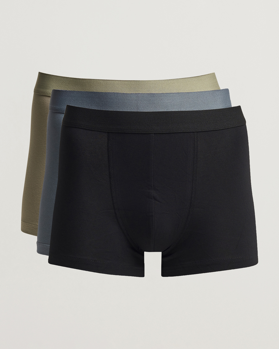 Herre | Undertøj | Bread & Boxers | 3-Pack Boxer Brief Blue/Green/Black