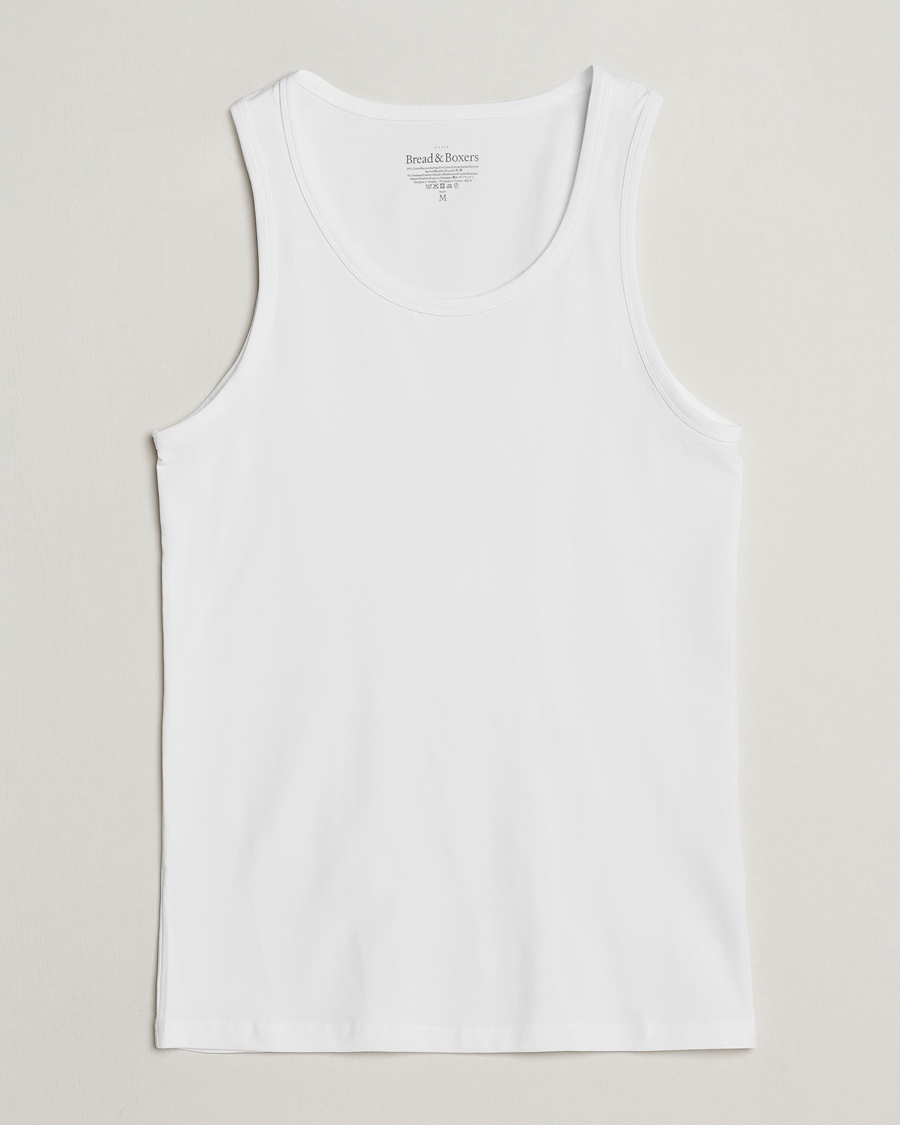 Herre | T-Shirts | Bread & Boxers | 2-Pack Tank Top White