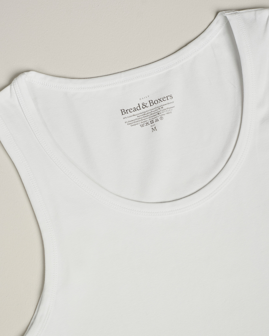 Herre | T-Shirts | Bread & Boxers | 2-Pack Tank Top White