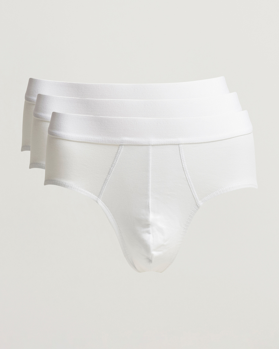 Herre | Undertøj | Bread & Boxers | 3-Pack Brief White 3