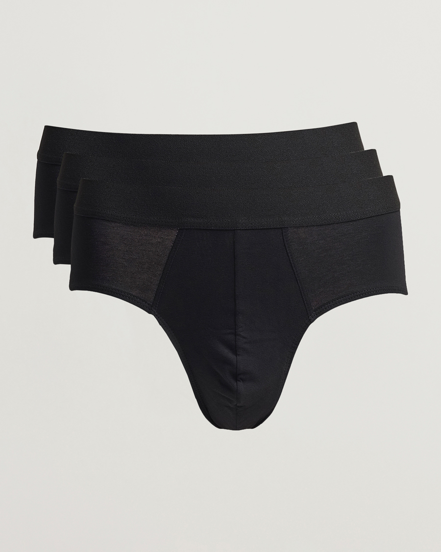 Herre | Undertøj | Bread & Boxers | 3-Pack Brief Black