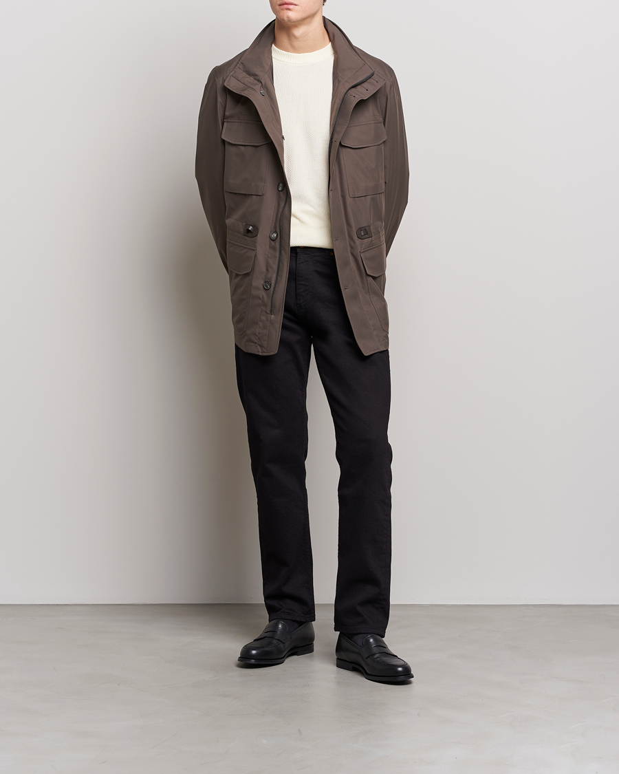 Herre | Jakker | Brioni | Performa Silk Field Jacket Olive