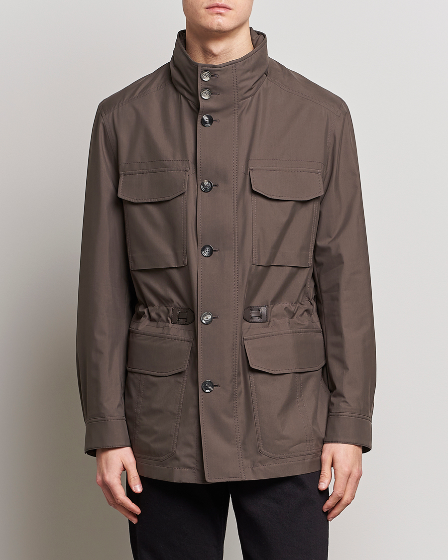 Herre | Jakker | Brioni | Performa Silk Field Jacket Olive
