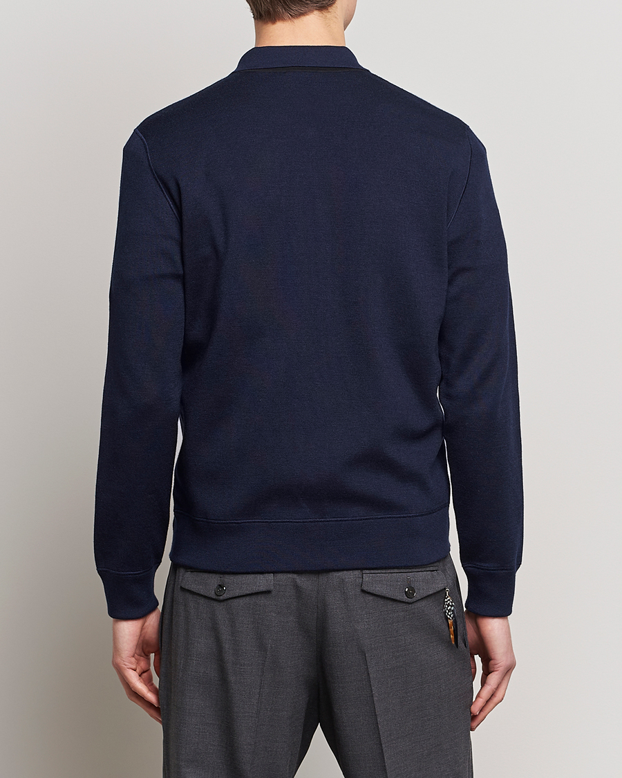 Herre | Trøjer | Brioni | Cashmere/Silk Zip Cardigan Navy