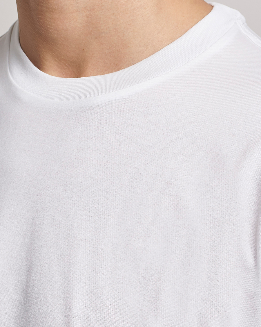 Herre | T-Shirts | Brioni | Short Sleeve Cotton T-Shirt White