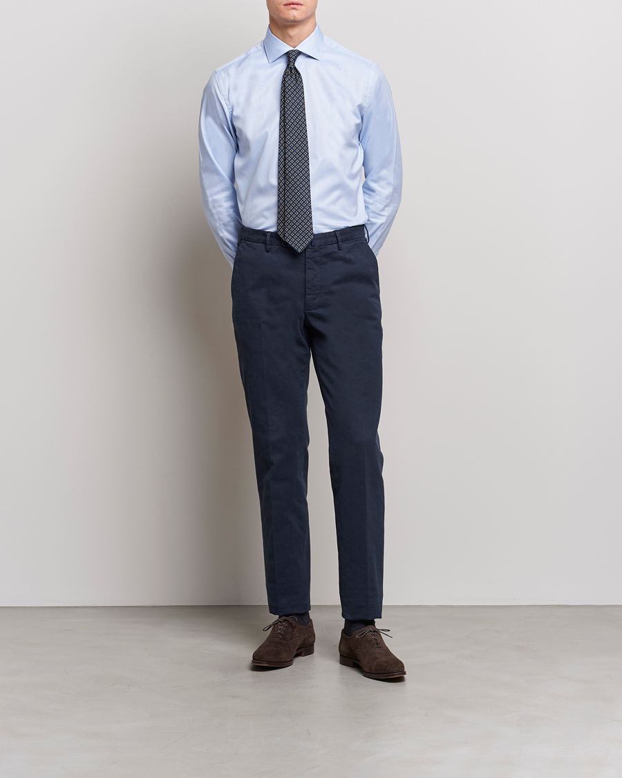 Herre | Skjorter | Brioni | Slim Fit Dress Shirt Light Blue