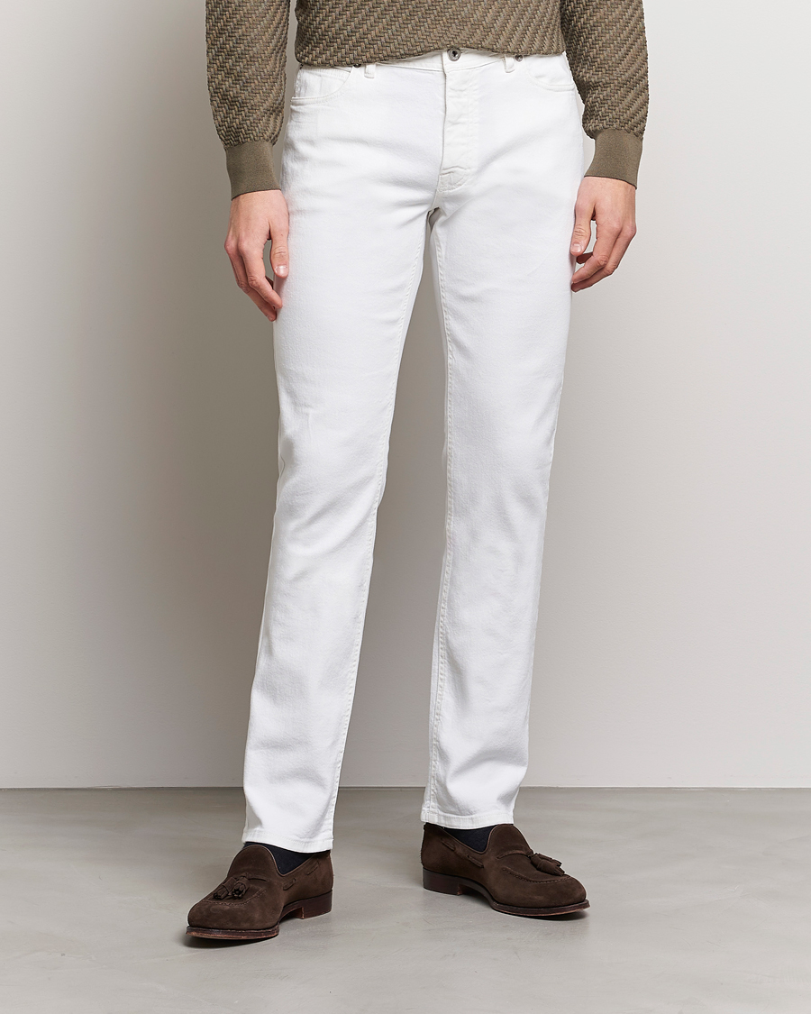 Herre | Bukser | Brioni | Slim Fit 5-Pocket Pants White